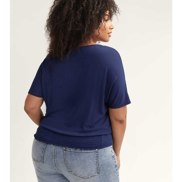 Plus Size Navy Blue Top - Picture 2 of 10